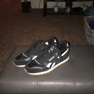 Black and white Reebok newer edition